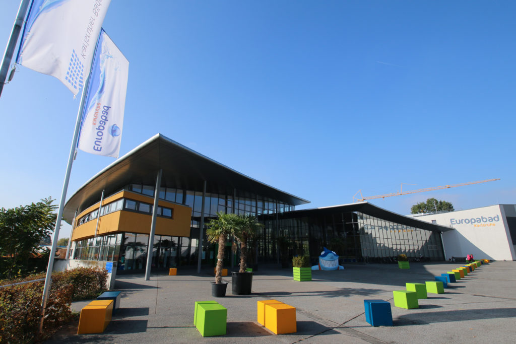Das Erlebnisbad Europabad in Karlsruhe.