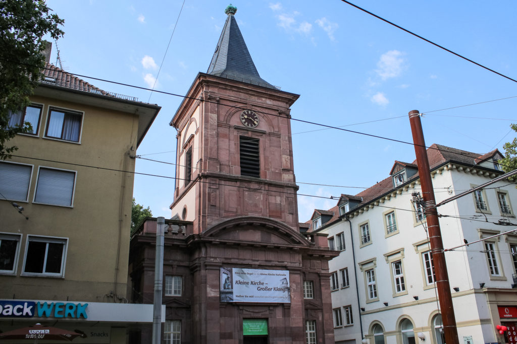 Die Kleine Kirche ist eines der &auml;ltesten Kirchengeb&auml;ude in der Stadt Karlsruhe.