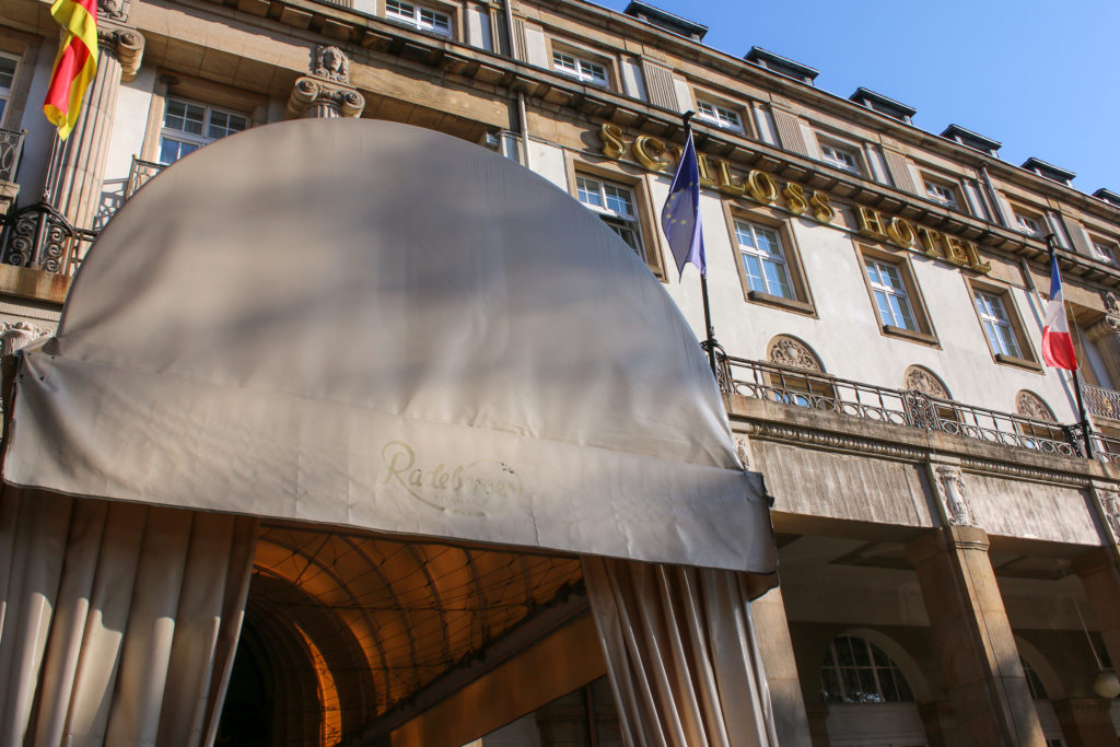 Das Schlosshotel nahe dem Karlsruher Hauptbahnhof.