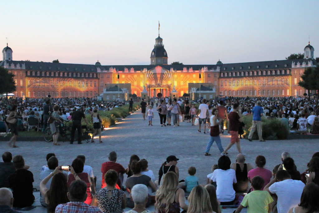 Schlosslichtspiele in Karlsruhe.