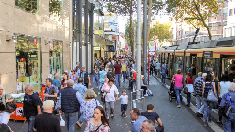 Die Karlsruher Kaiserstraße.