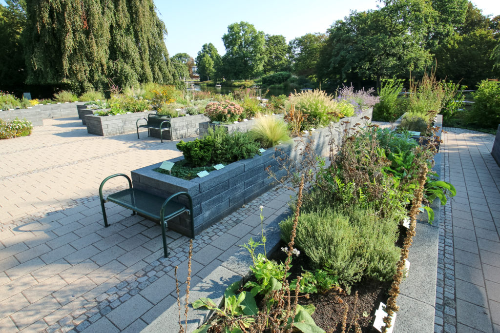 Der Duft- und Tastgarten.