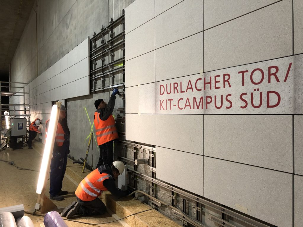 Die Baustelle am Durlacher Tor Ende 2018.