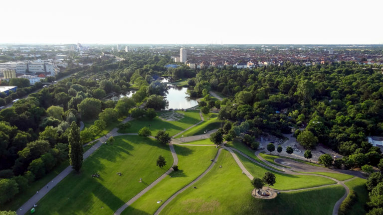 Die Günther-Klotz-Anlage Karlsruhe.