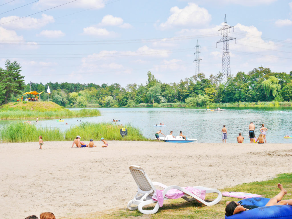 Strand des Heidesee Forst.