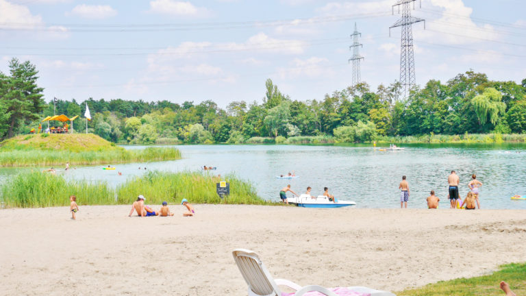 Strand des Heidesee Forst.