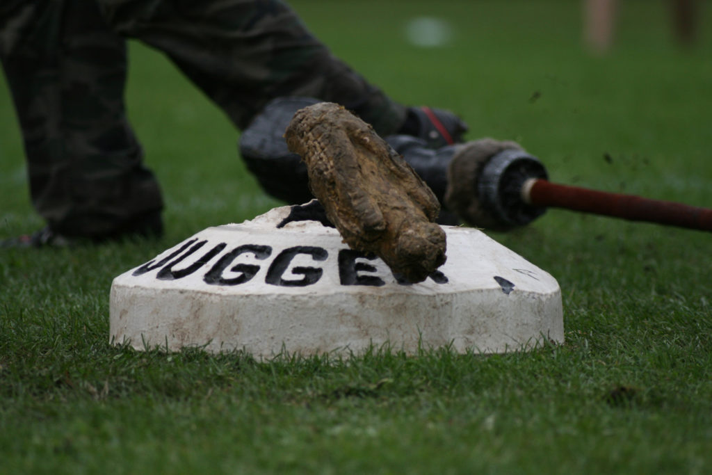 Jugger Sport mit Pompfen und Jugg.