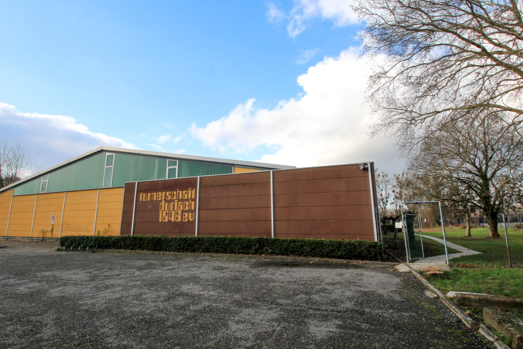 Das Vereinsgel&auml;nde der Turnerschaft Durlach.