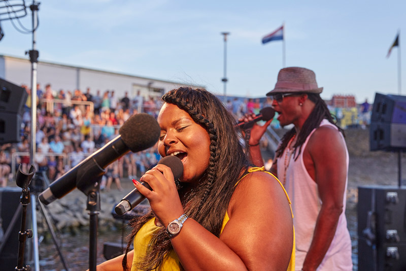 Live-Musik auf dem Hafenkulturfest.