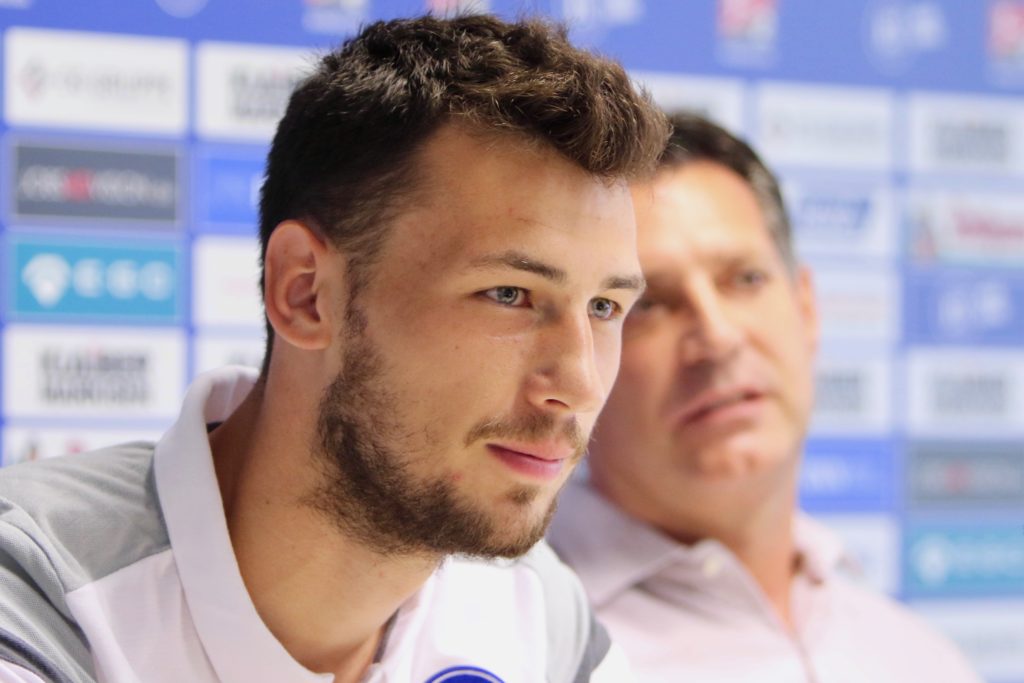 Lukas Fr&ouml;de und Alois Schwartz vor DFB-Pokal gegen Hannover