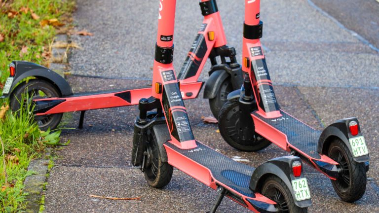 E-Roller der Firma VOI in Karlsruhe