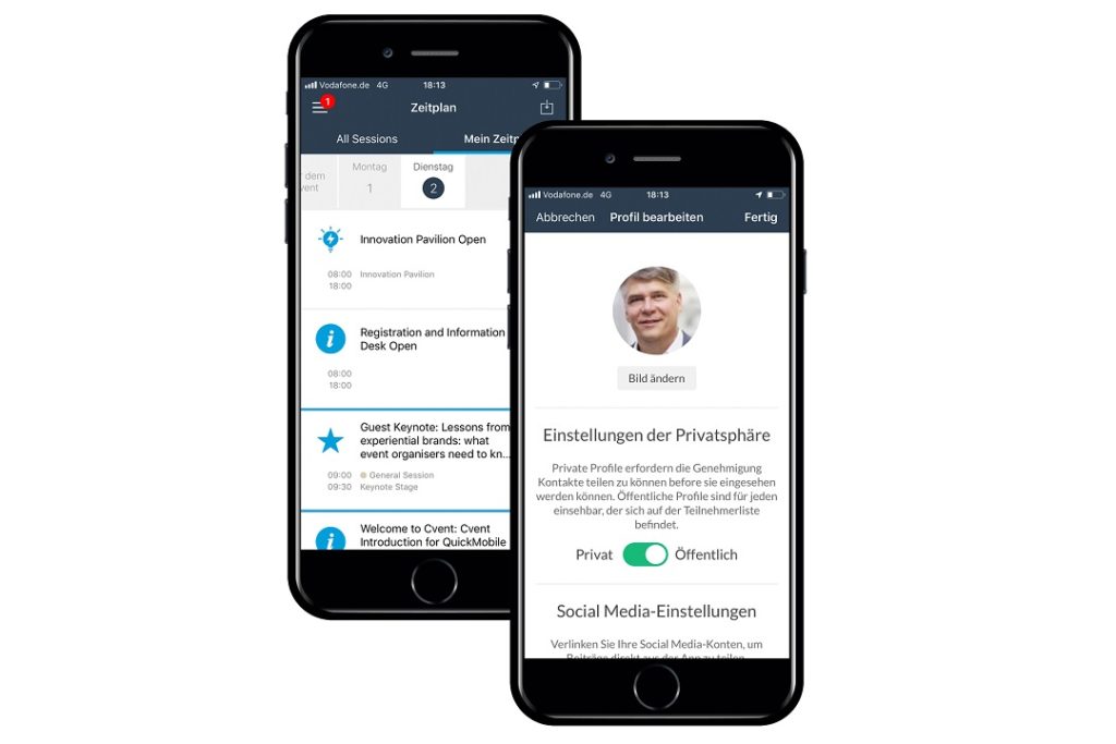 Mit der Event-App Personalisieren