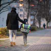 Schule Schüler Schulweg