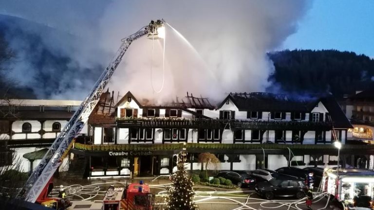 Traube Tonbach Schwarzwaldstube Brand