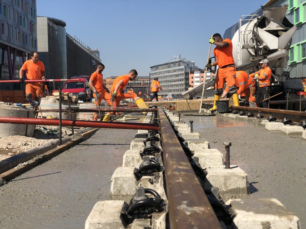 Bauarbeiten Ludwig-Erhard-Allee