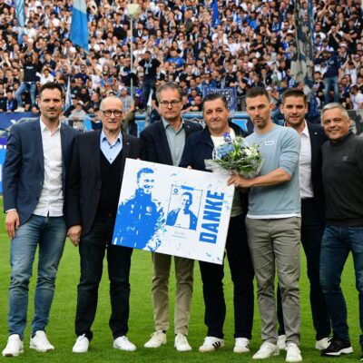 Goodbye! Bilder von der Verabschiedung von KSC-Trainer Eichner & Spielern